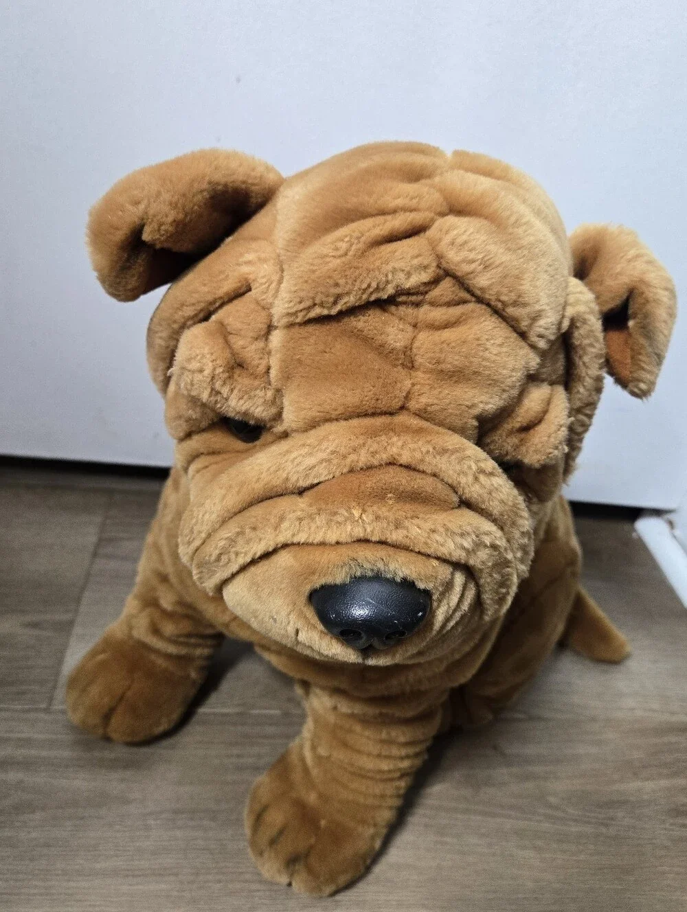 FAO Schwarz Brown Shar Pei Big Puppy Dog Huge Life Like 20